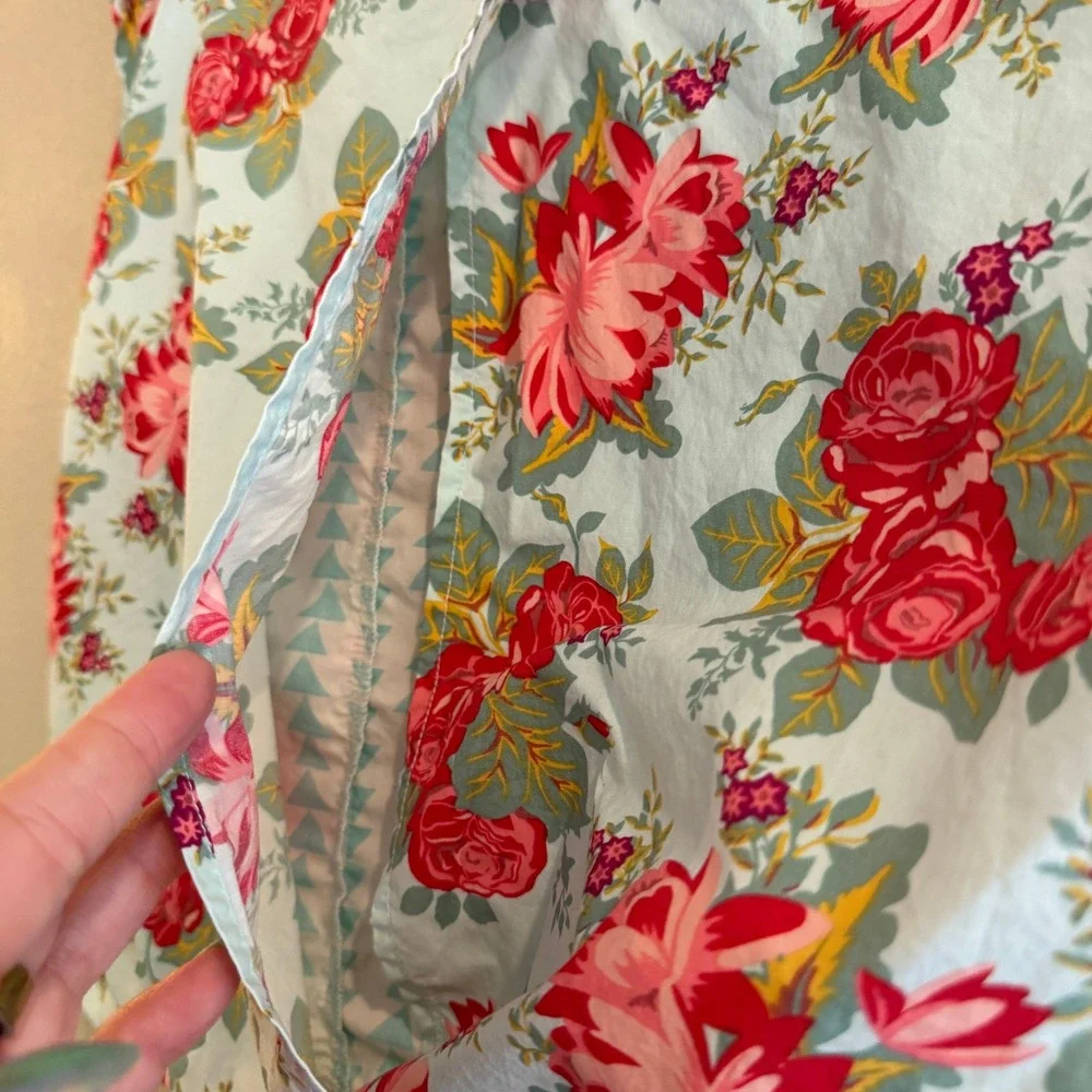 Matilda Jane Ruffled Pillow Sham Case 20 x 17 Floral Floral Polka Dot Patchwork